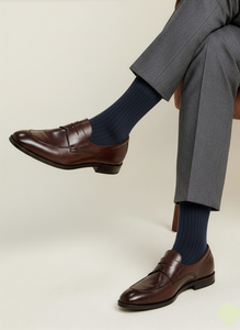 Calze a Coste in Cotone Makò