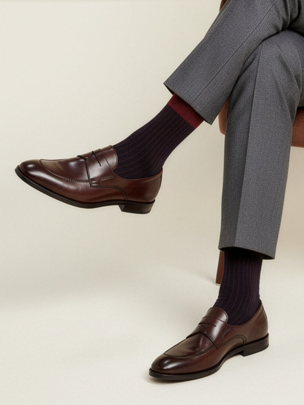 ART 91 CALZA FILOBLU()ROSSO