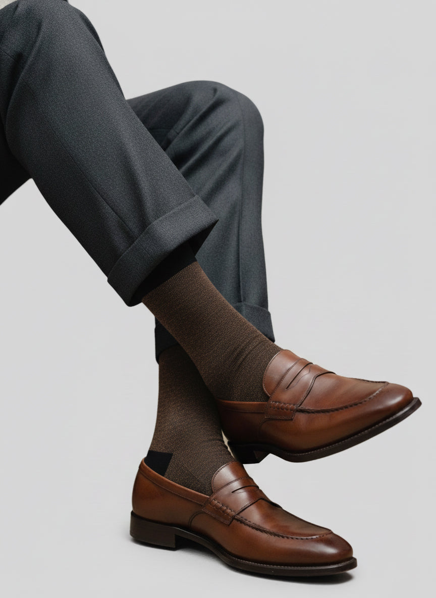 ART 93 CALZA FILOBLU()MARRONE