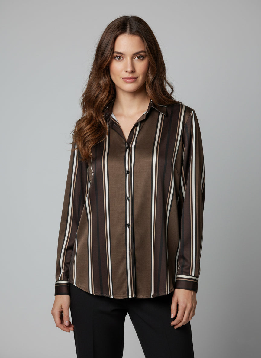 CAMICIA 159MARRONE