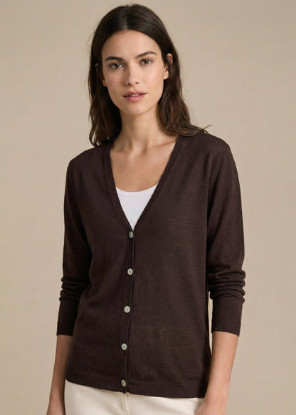 CARDIGAN 140MARRONE