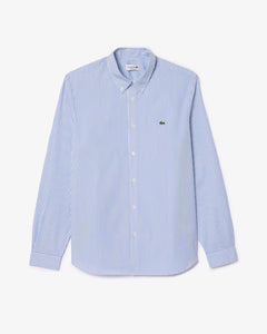 Camicia in cotone a righe regular fit