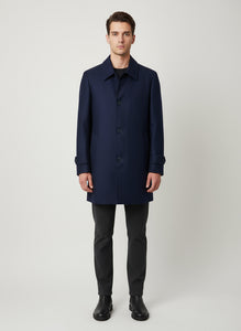 Cappotto Monopetto Classic Fit Blu