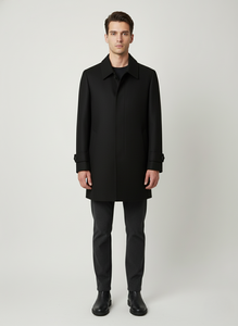 Cappotto Monopetto Classic Fit Nero