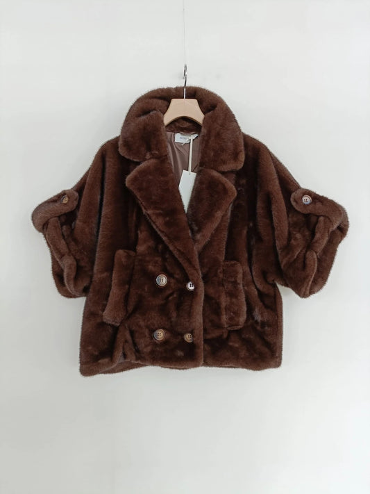 GIACCA PELLICCIA 202MARRONE