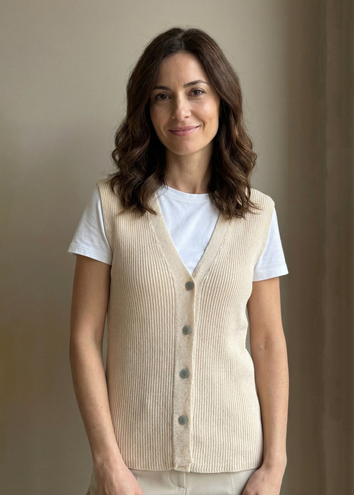 GILET 130AVORIO