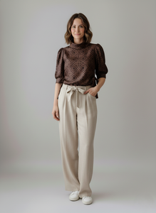 BLUSA FANTASIA 60MARRONE ANTONELLO SERIO