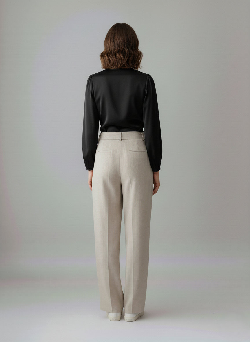 BLUSA CON SCOLLO A V COMBINATA