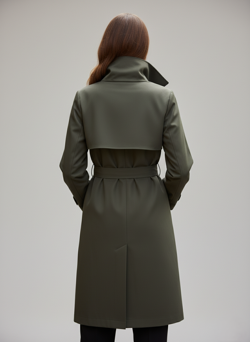 TRENCH IN COTONE NYLON