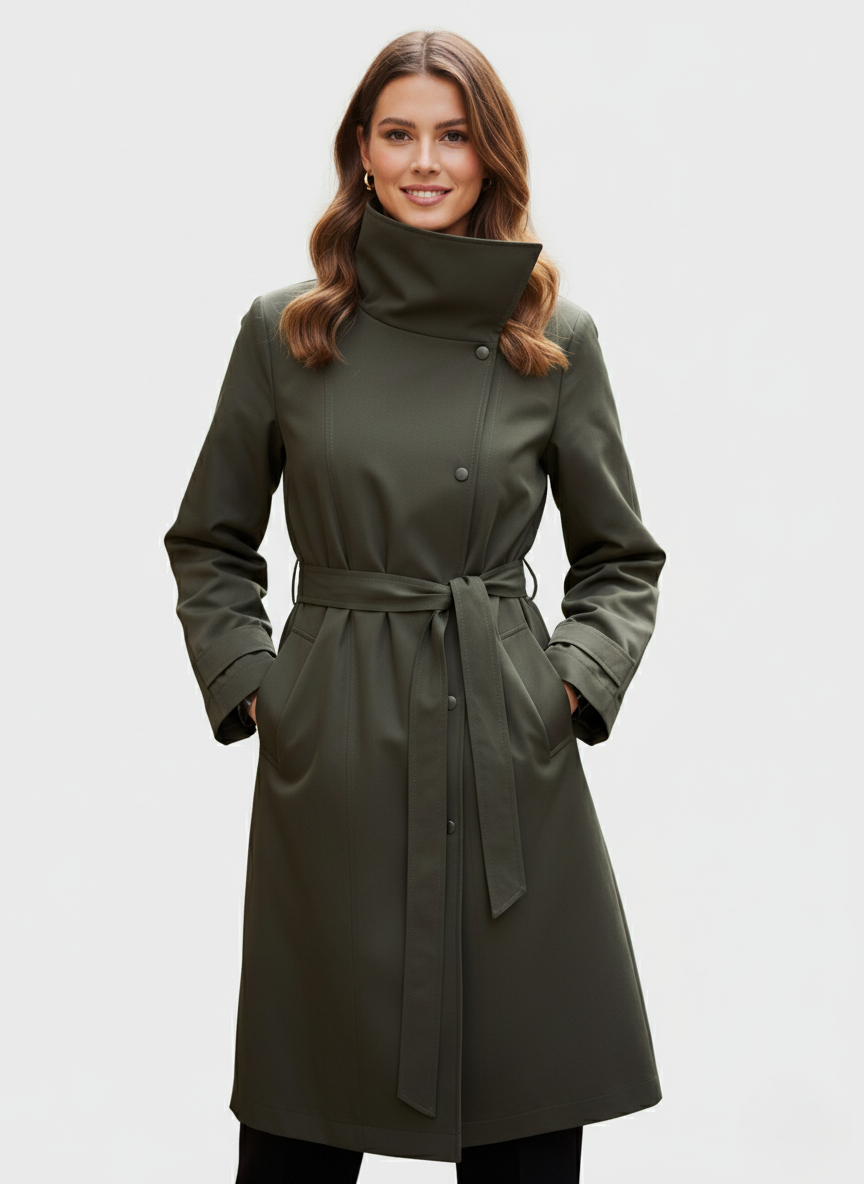 TRENCH IN COTONE NYLON