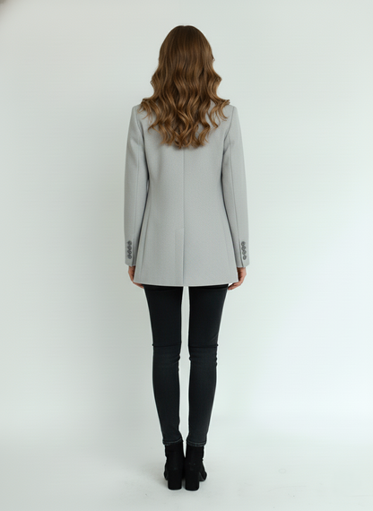 GIACCA DOPPIOPETTO CON BOTTONI RICOPERTI