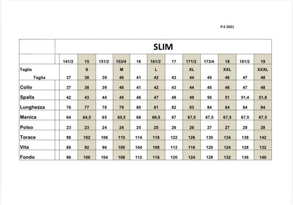 Camicia Uomo Slim Silver 1979 - Riga Larga Azzurro e Bianco
cod.art. FS22611