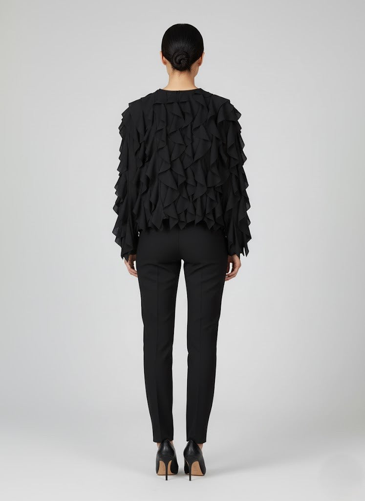 CAMICIA IN GEORGETTE S15YBFPERLANERO SANDRO FERRONE