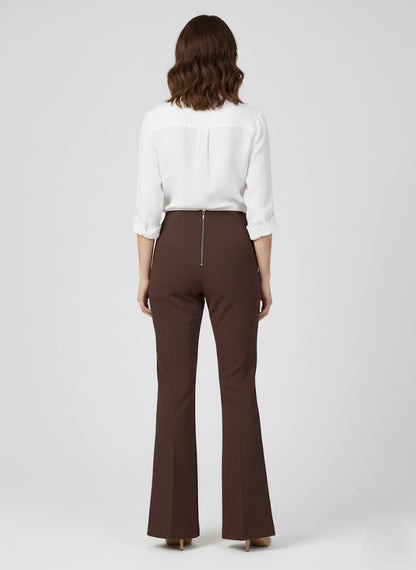 PANTALONE A ZAMPETTA IN TESSUTO TECNICO