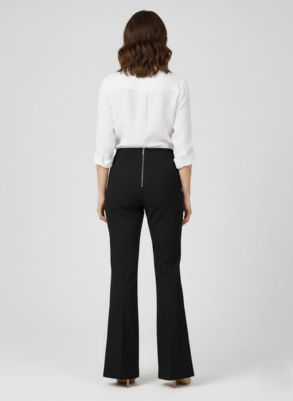 PANTALONE A ZAMPETTA IN TESSUTO TECNICO