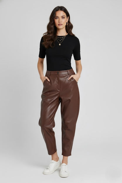 PANTALONE ECOPELLE PA25WD1079MOCA TWO WAY