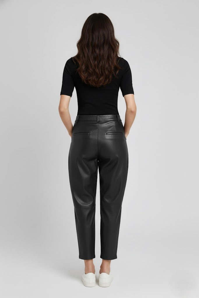 PANTALONE ECOPELLE PA25WD1079NERO TWO WAY