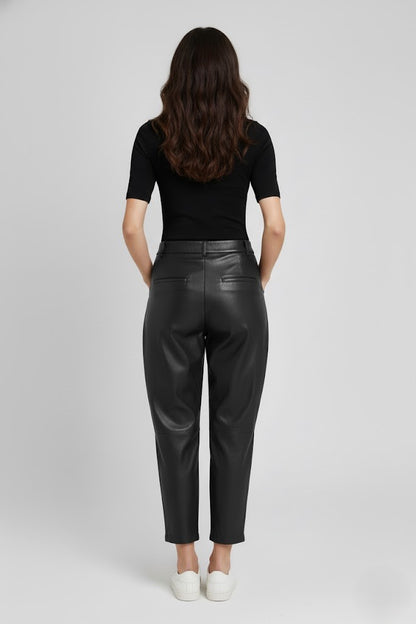 PANTALONE ECOPELLE PA25WD1079NERO TWO WAY