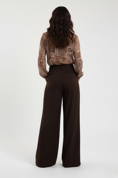 PANTALONI PALAZZO PA646SMT963MORO SUSY MIX